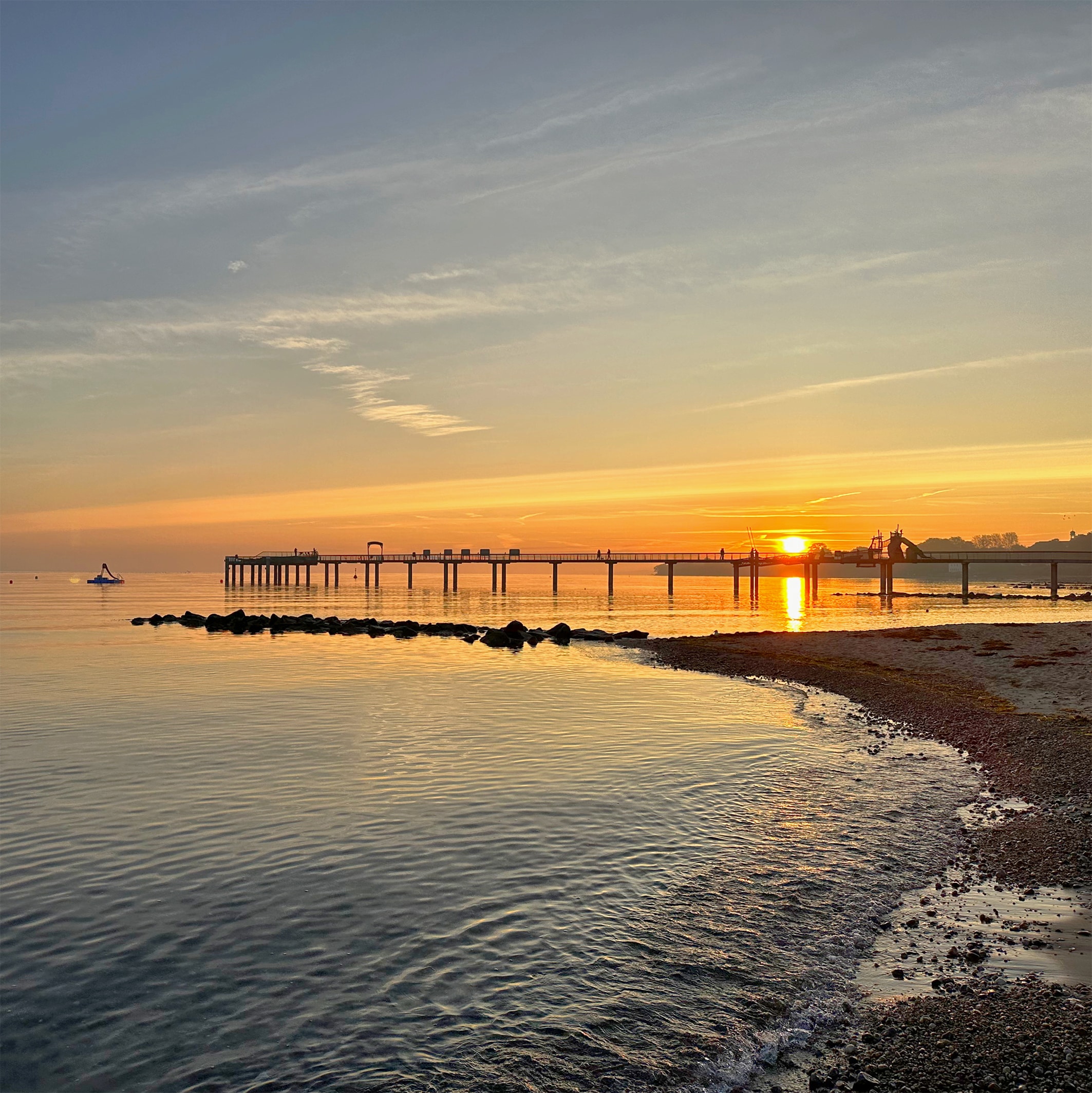 Strandmorgen an der Ostsee in Niendorf